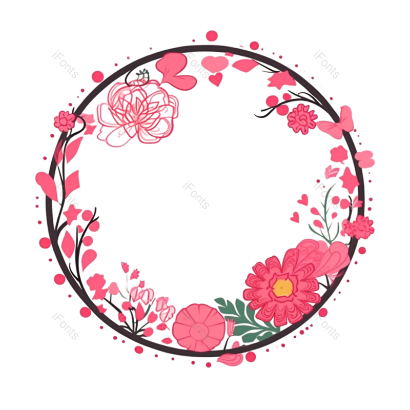 花卉插画图片,花朵插画元素,PNG,免抠素材